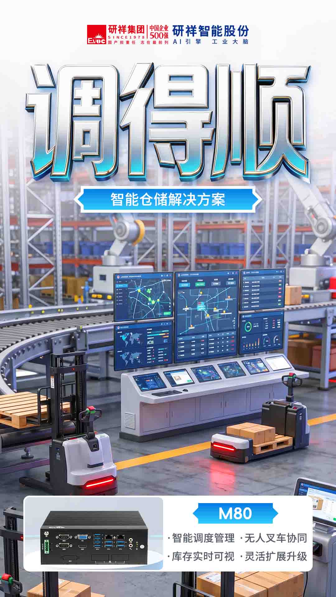 研祥工业AI计算机M80